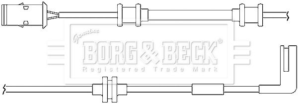 BORG & BECK Kulumisenilmaisin, jarrupala BWL3013